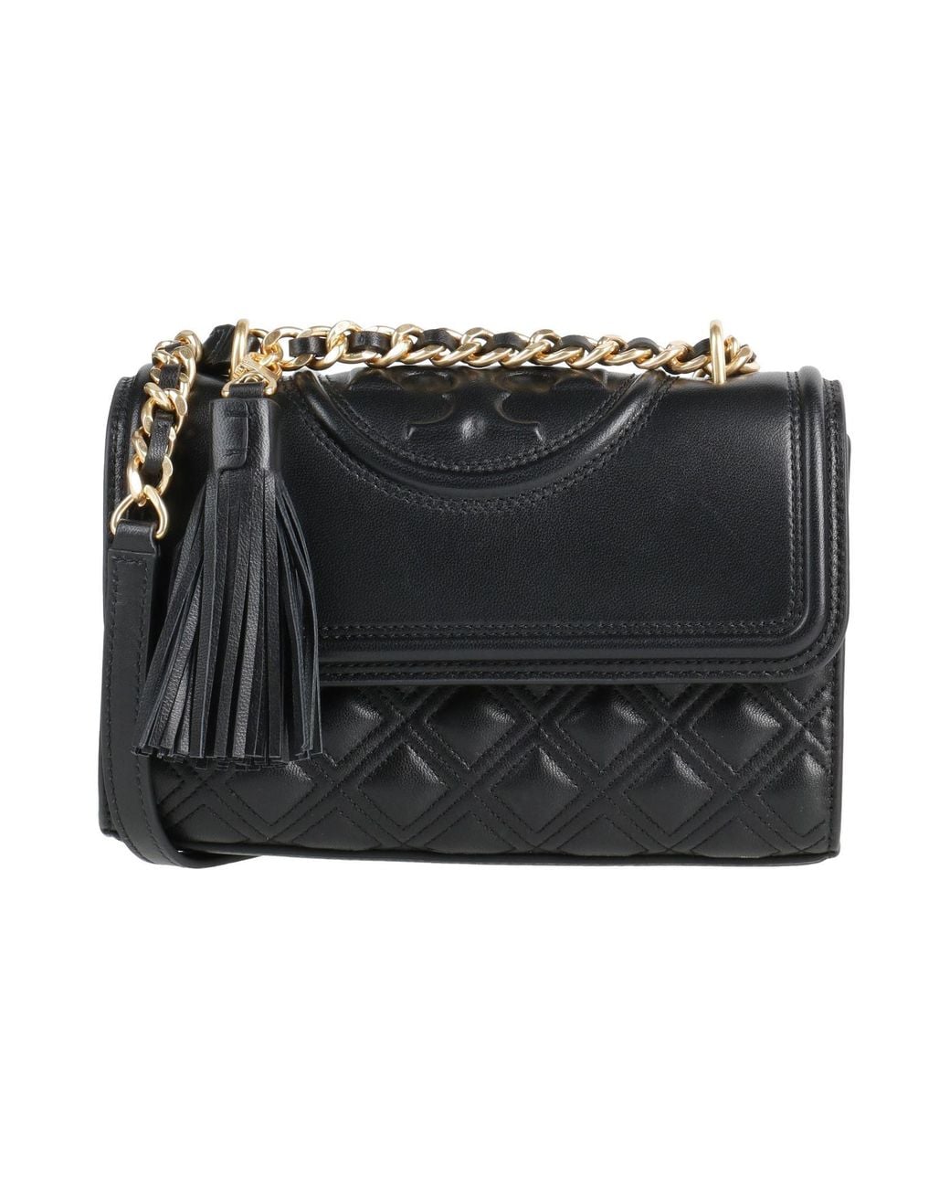 Tory Burch Black Cross-Body Bag Leather