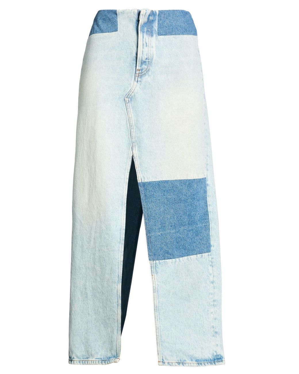 MM6 by Maison Margiela Blue Denim Skirt Cotton