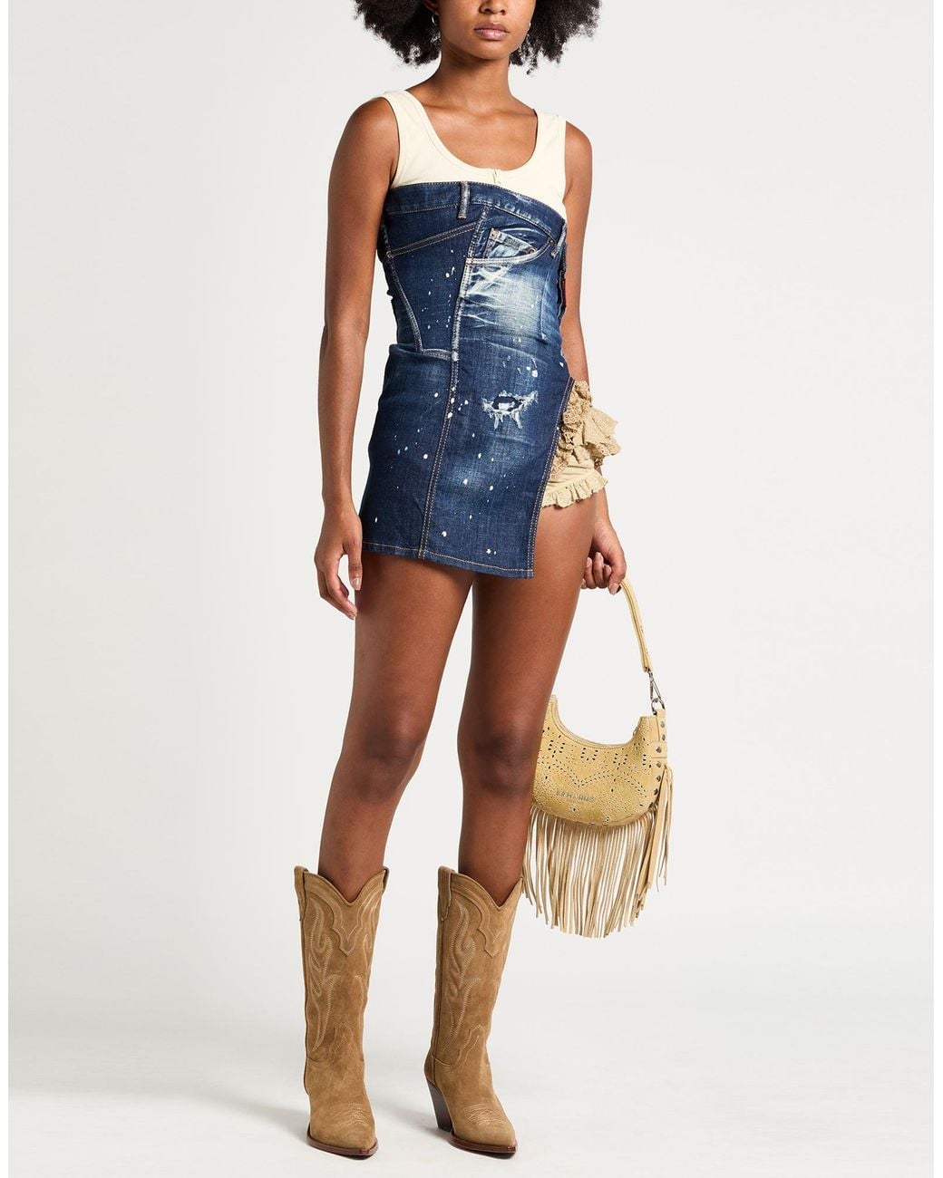 DSquared² Blue Mini Dresses