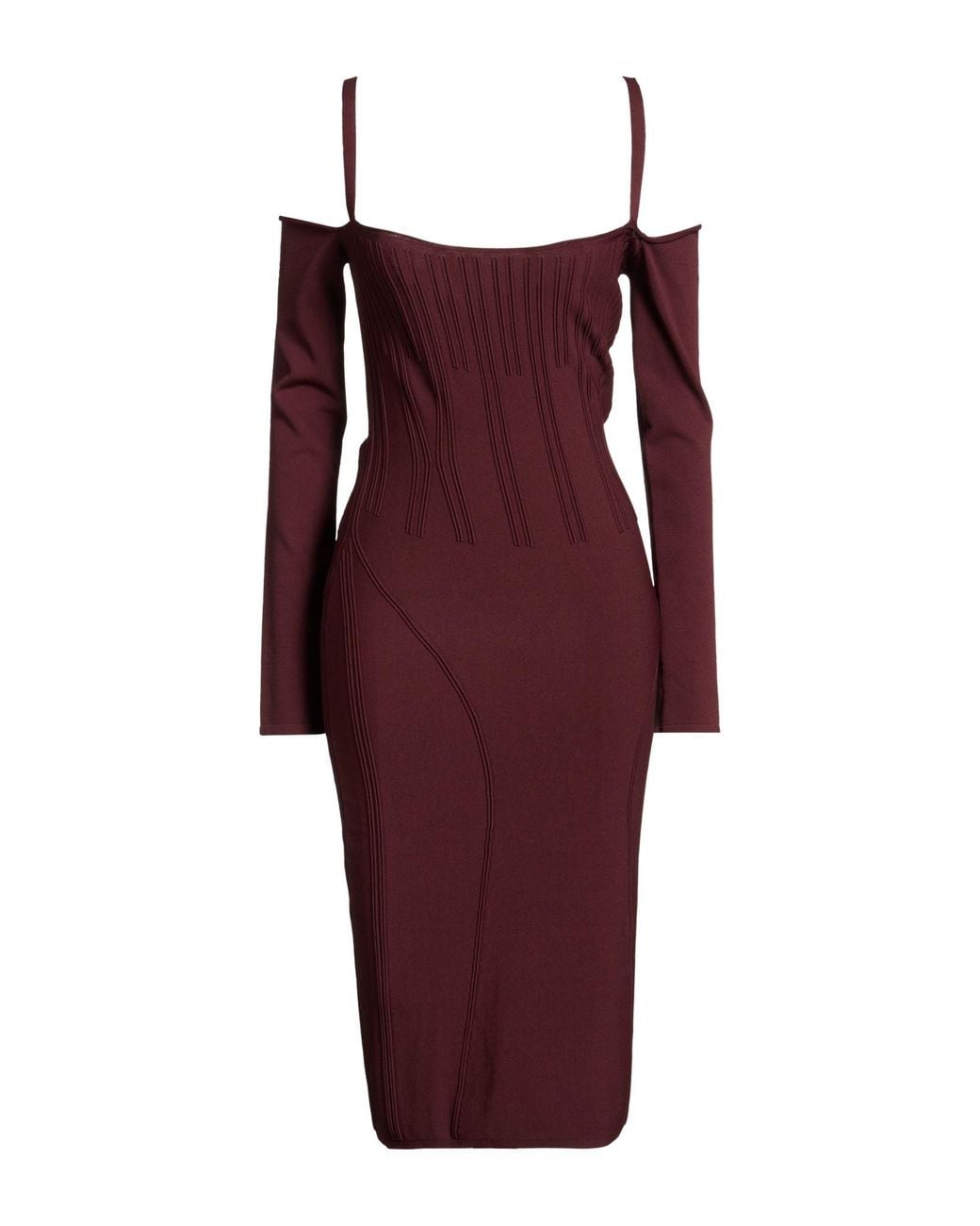 Mugler Red Midi Dresses