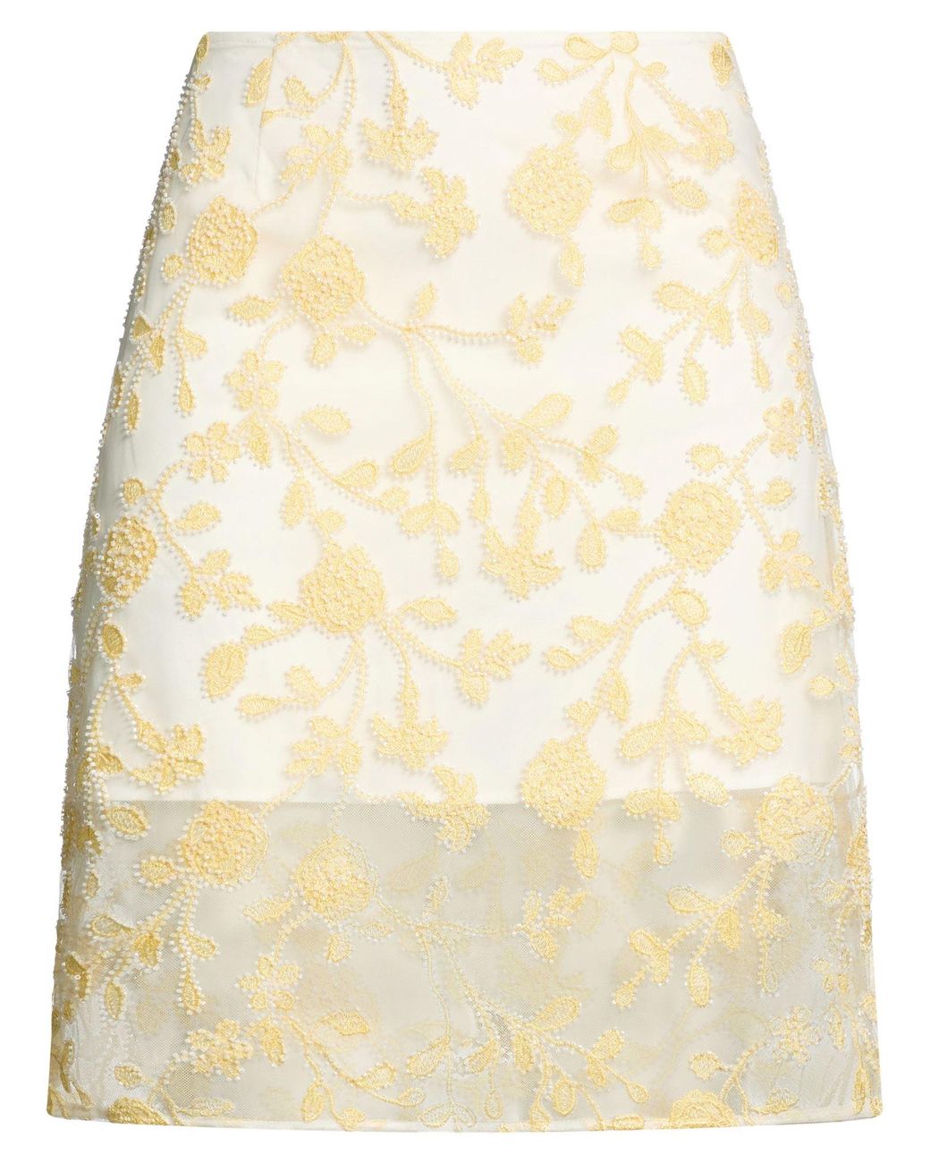 ROTATE BIRGER CHRISTENSEN Natural Midi Skirt