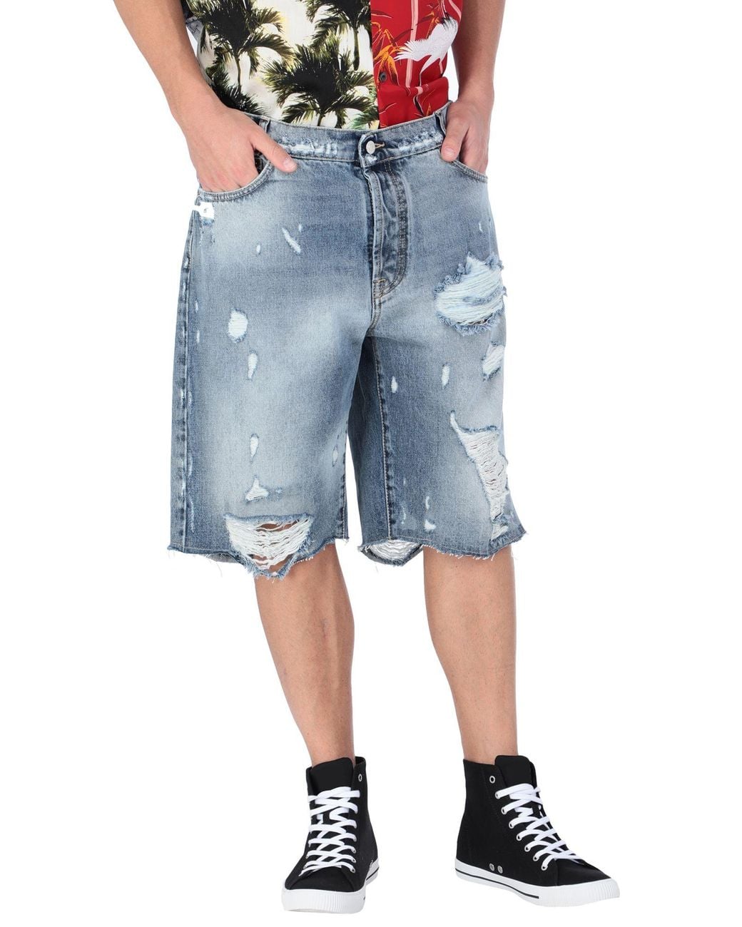 Buscemi Blue Denim Shorts for men
