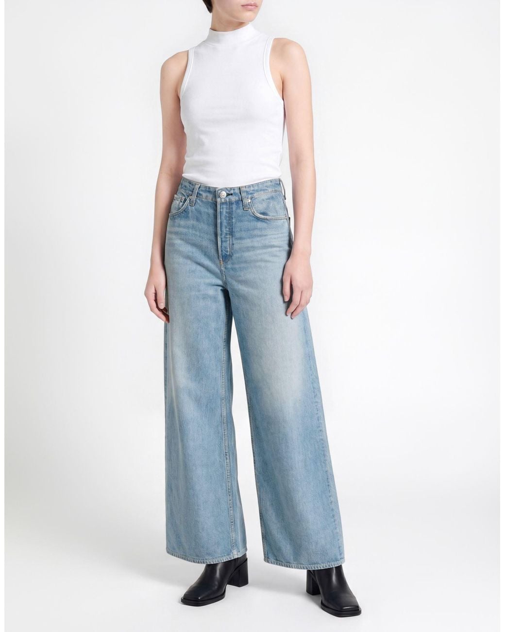 Rag & Bone Blue Miramar Jeans Cotton