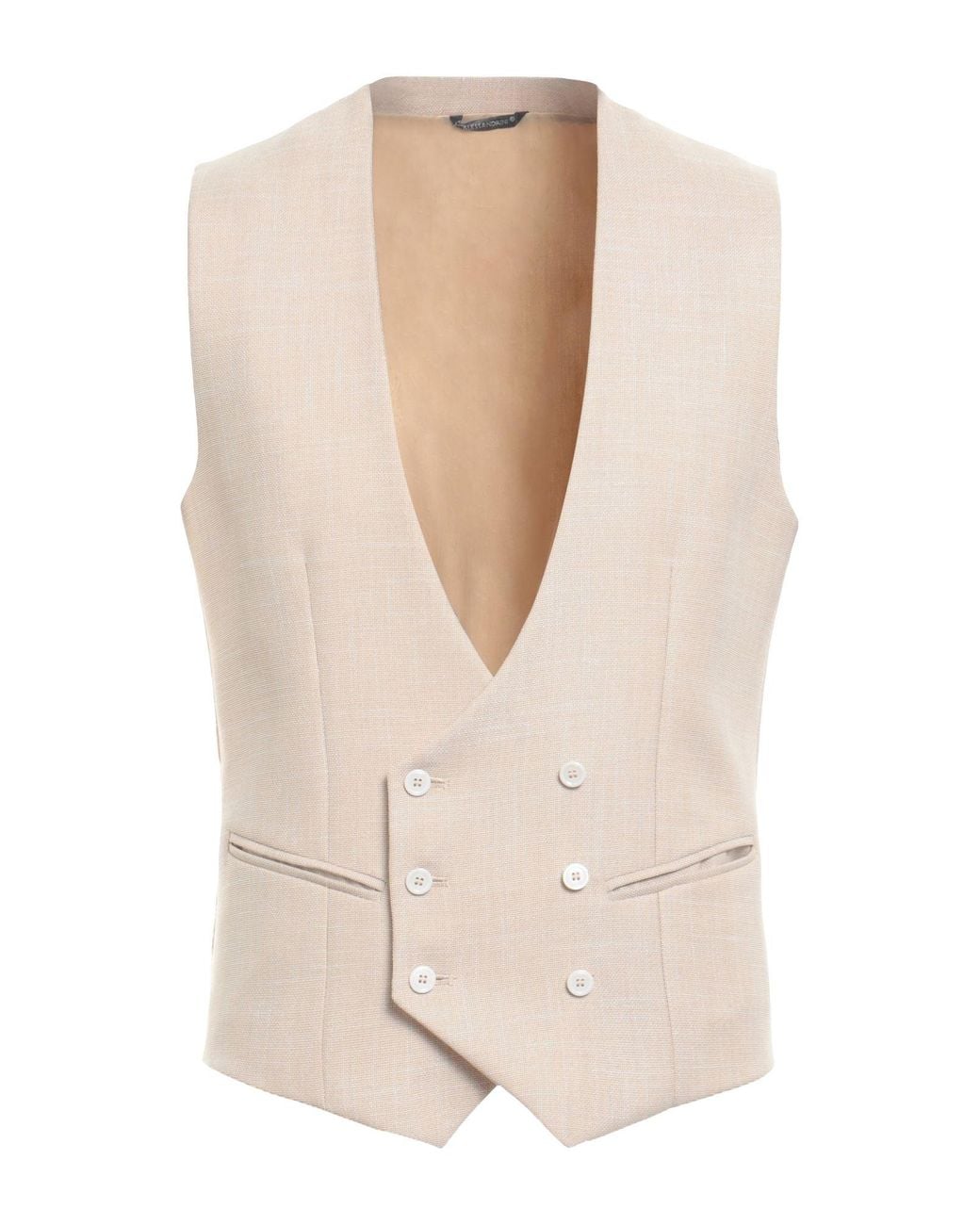 Daniele Alessandrini White Waistcoat for men