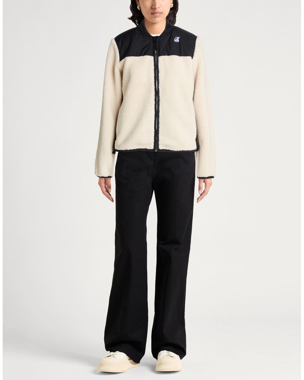 K-Way Black Shearling & Teddy