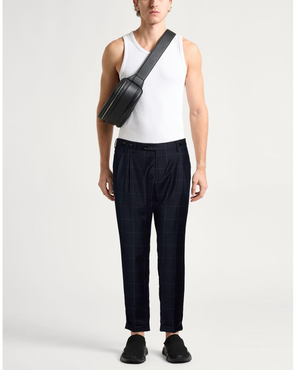 Berwich Blue Midnight Pants Virgin Wool for men