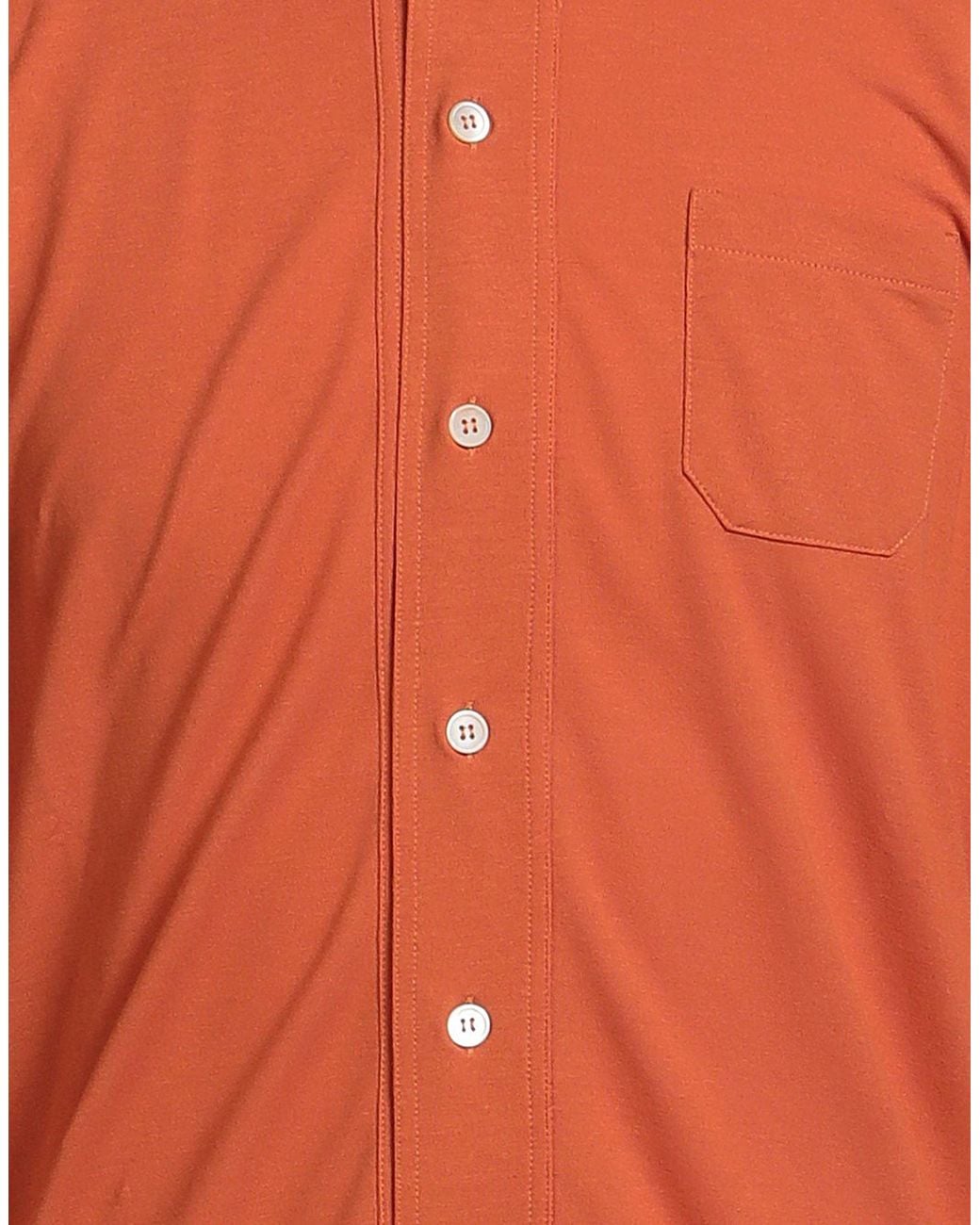 Zanone Orange Shirt for men