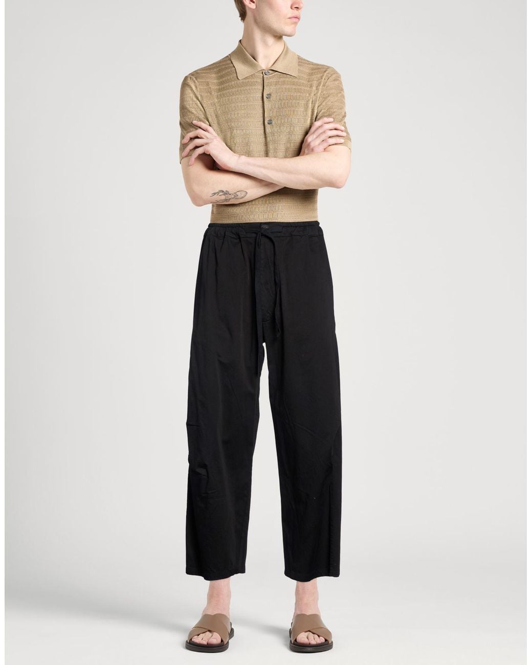 Crossley Black Pants for men
