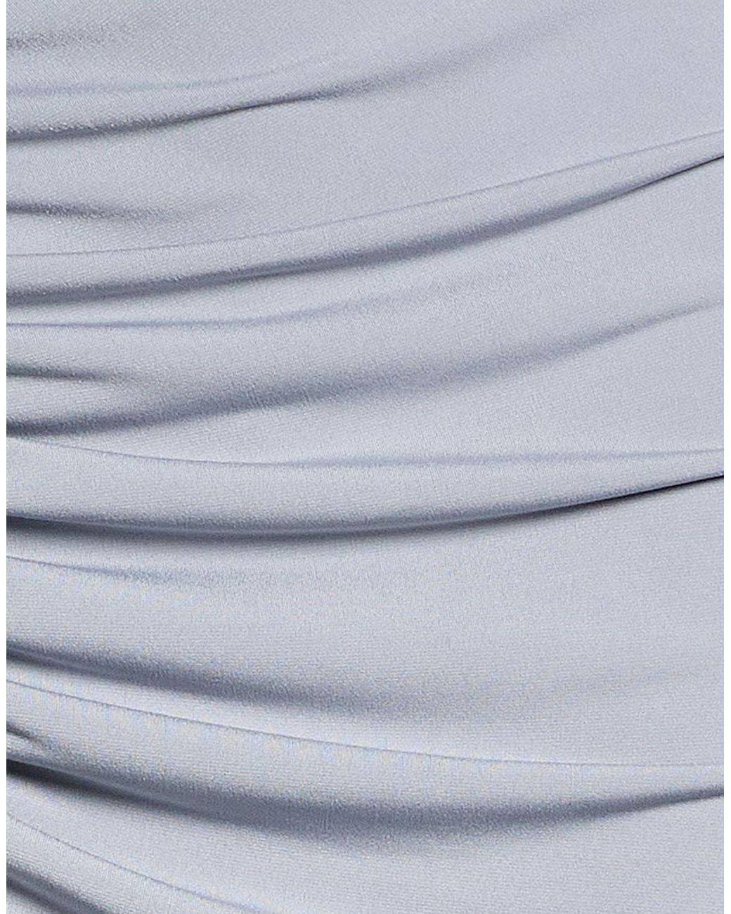 Babylon White Midi Skirt Polyester, Elastane