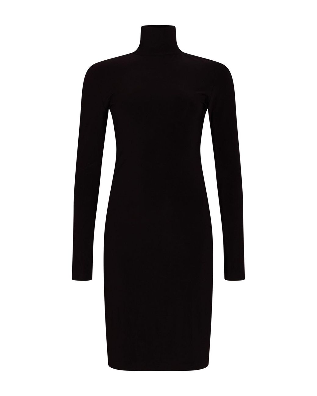 Norma Kamali Black Midi Dress