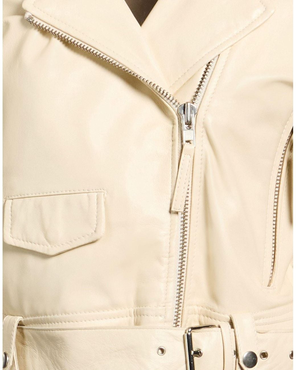 Bully Natural Cream Jacket Leather