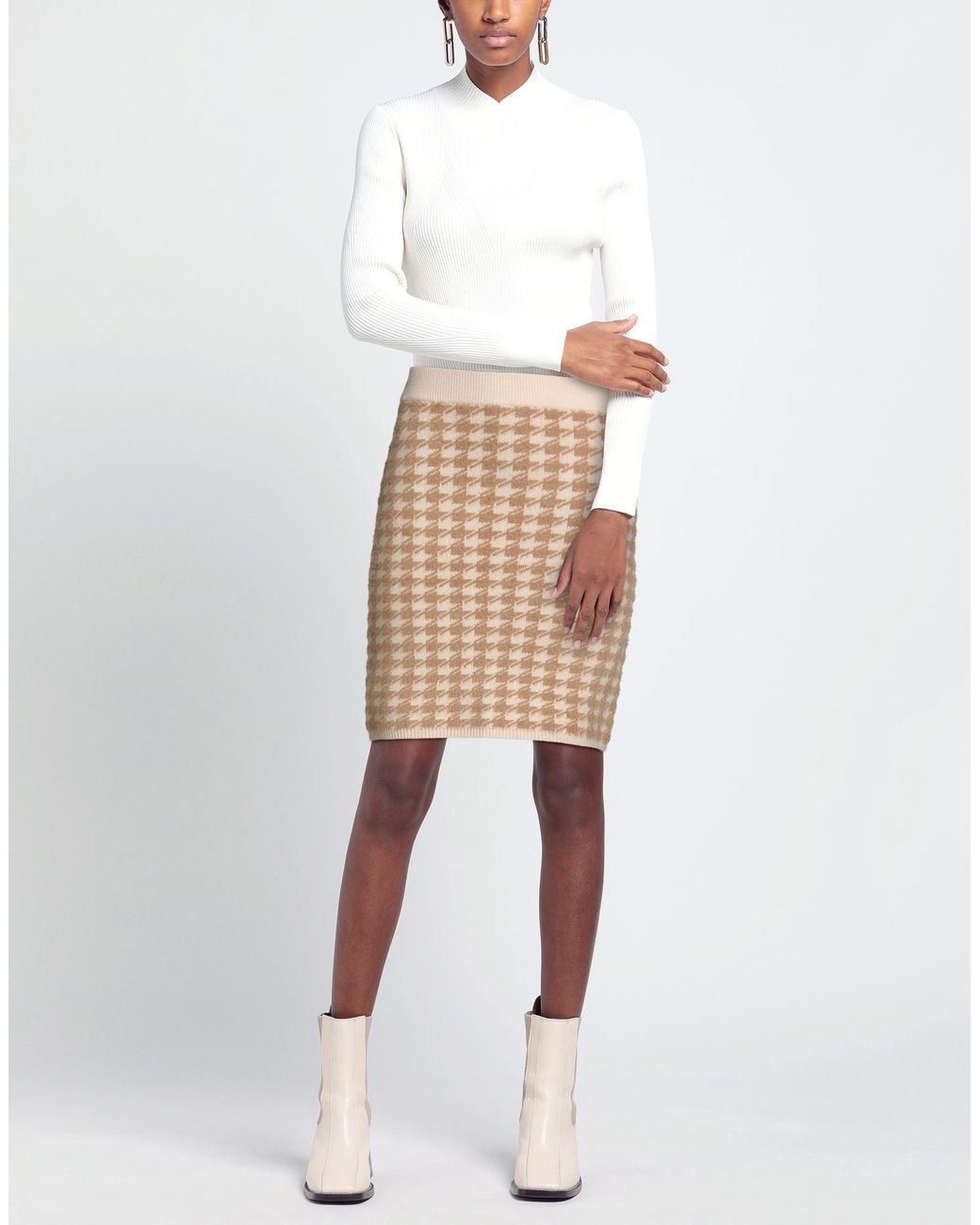 Mini-Jupe White Wise en coloris Natural