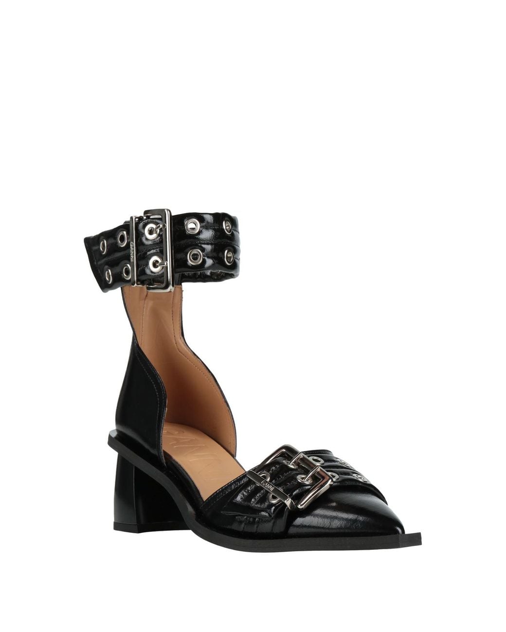 Ganni Black Pumps Synthetic Material