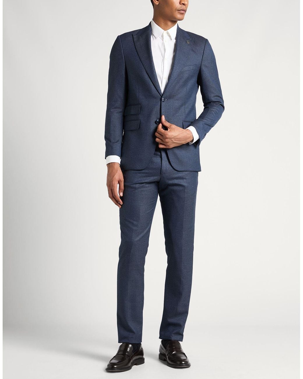 SUIT SARTORIA Blue Suit Pes, Viscose, Elastane for men