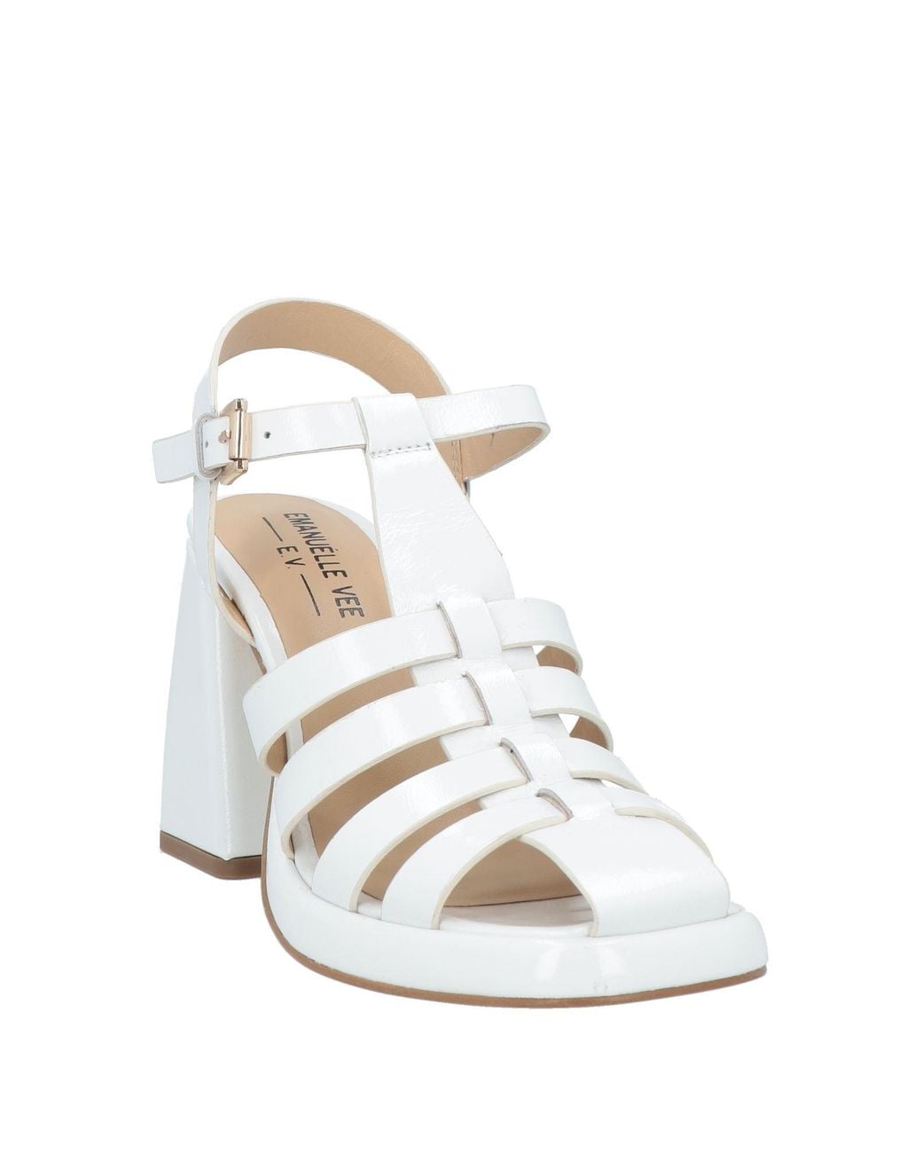 Emanuélle Vee White Sandals