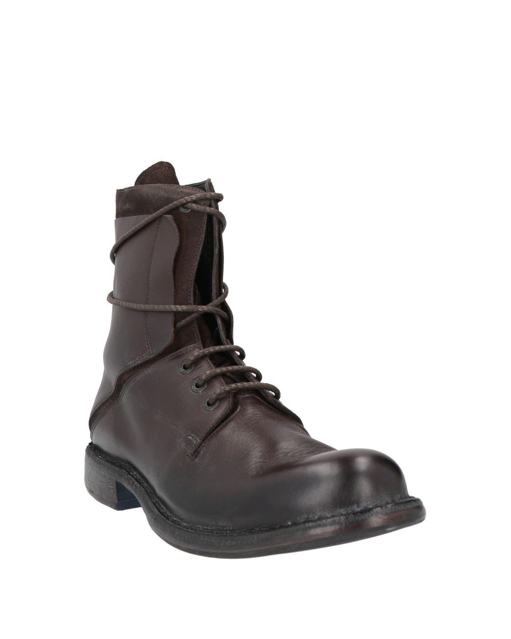 Moma Brown Dark Ankle Boots Calfskin for men