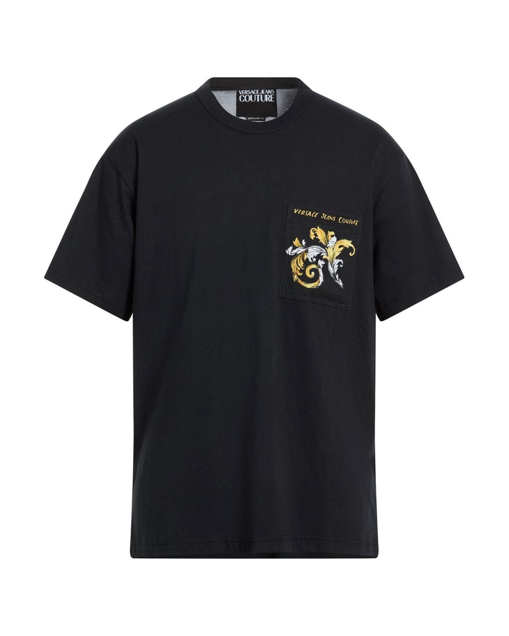 Versace Jeans Couture Black T-Shirt Cotton for men