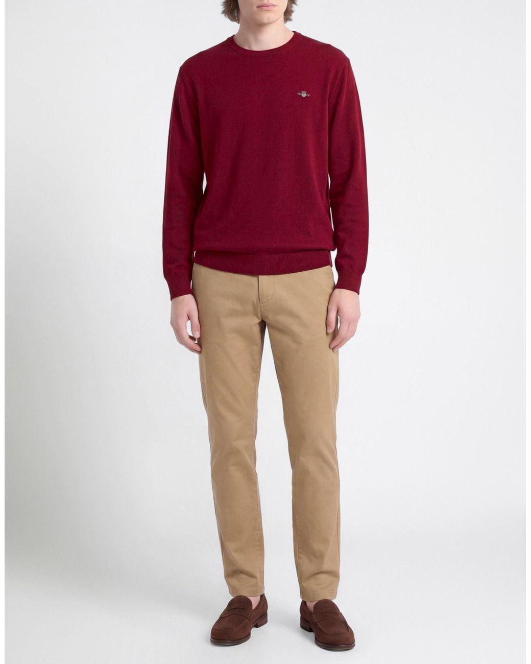 Gant Red Sweater Lambswool for men