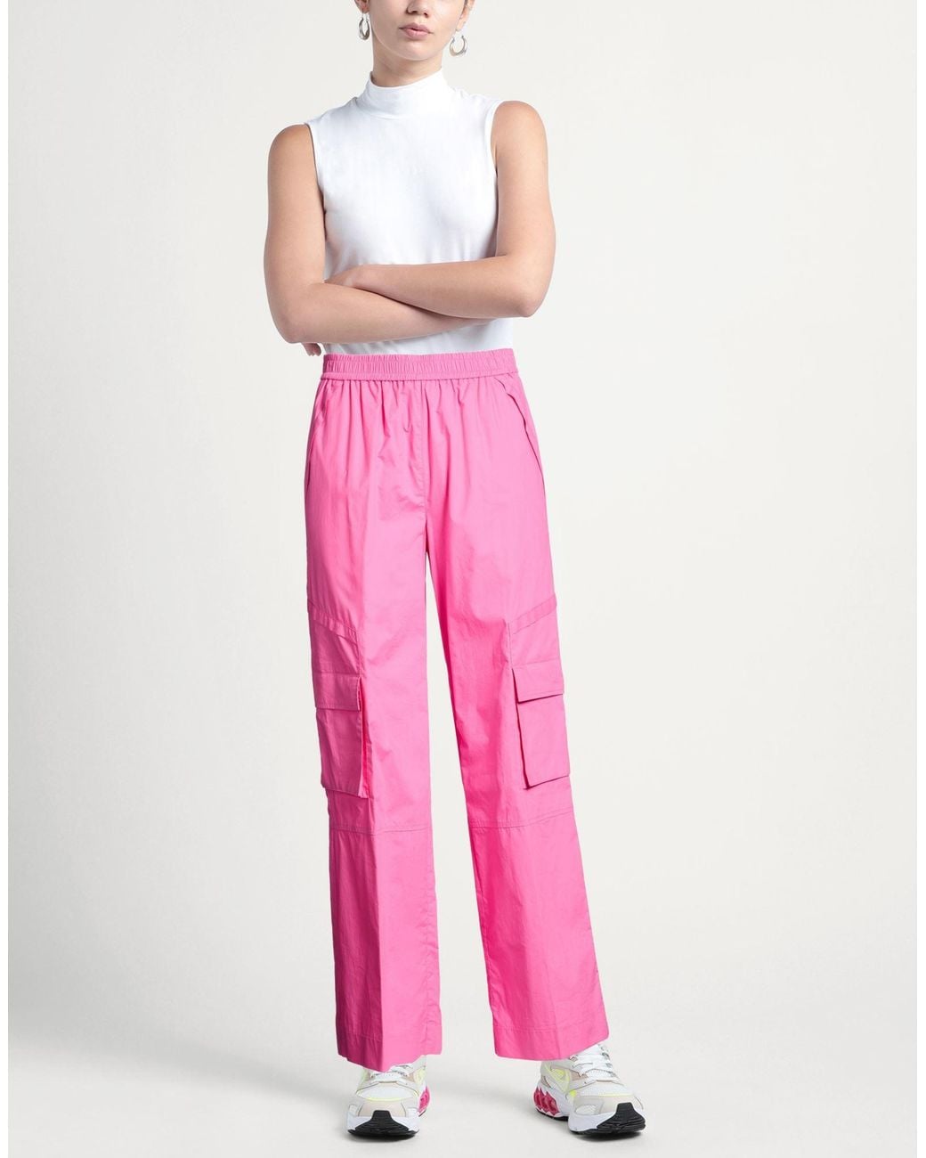 19.70 Nineteen Seventy Pink Fuchsia Pants Cotton