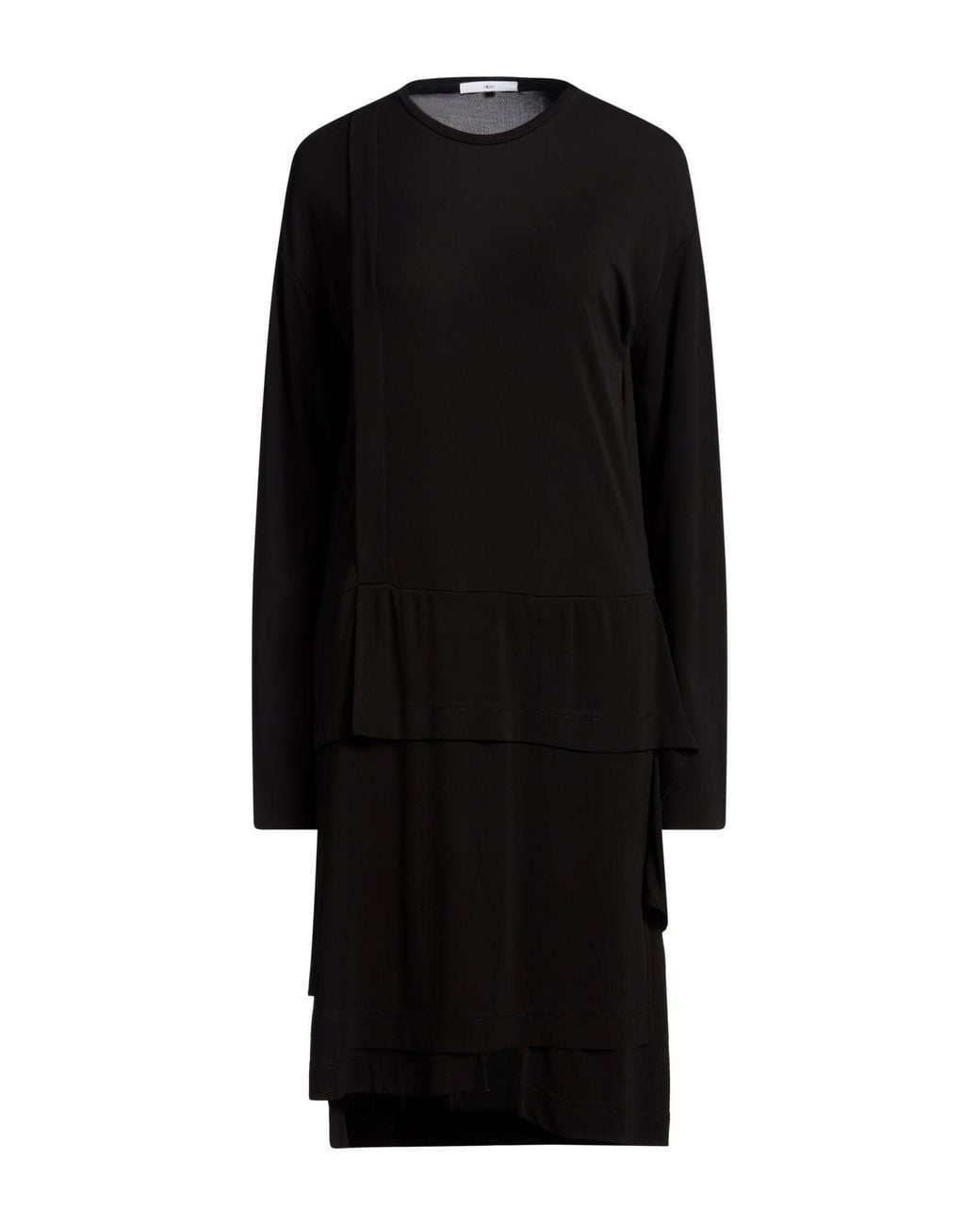 High Black Use Midi Dress Rayon, Elastane