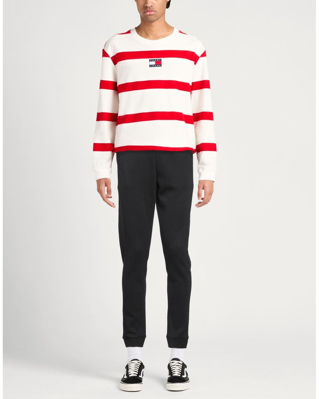 EA7 Black Pants Cotton, Polyester, Elastane for men