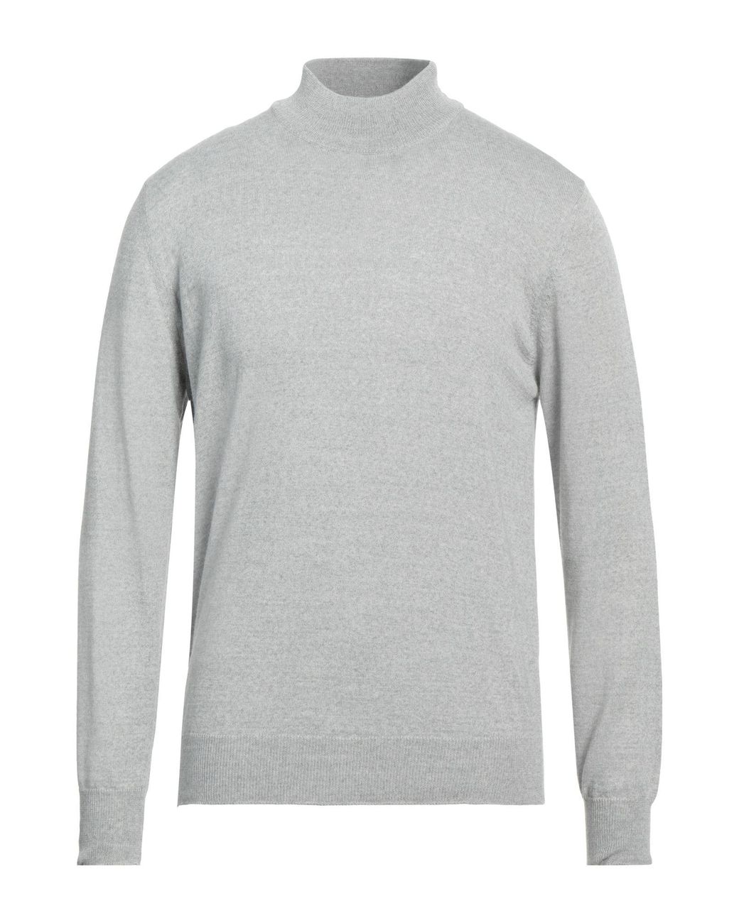 Vneck Gray Turtleneck Wool, Polyacrylic for men