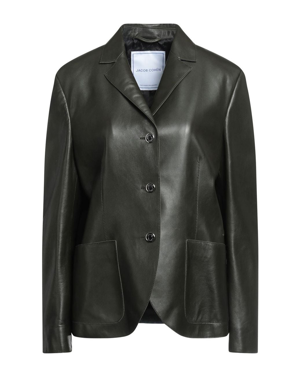 Jacob Cohen Black Blazer Sheepskin