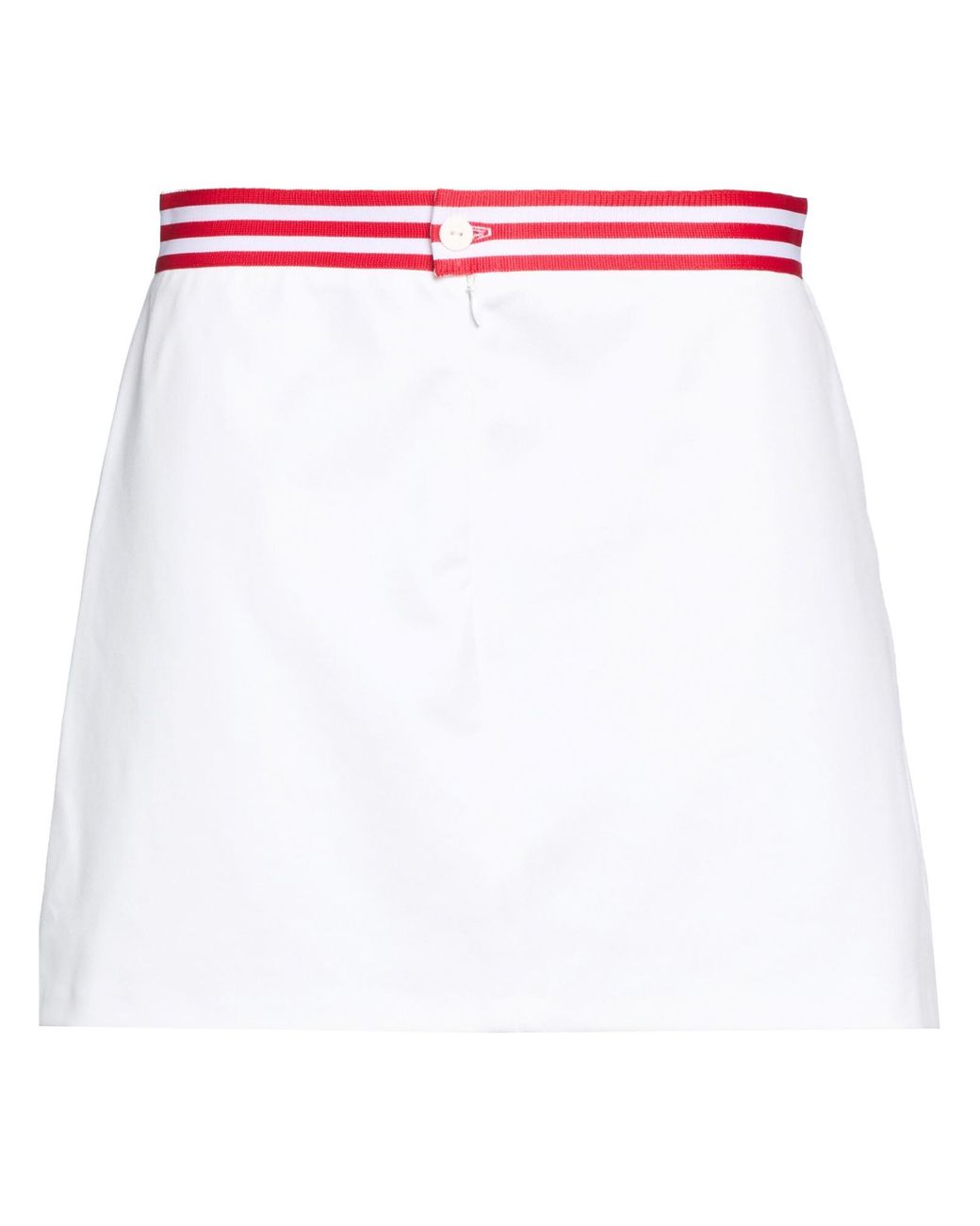 Sporty & Rich White Mini Skirt Polyester, Polyamide, Elastane