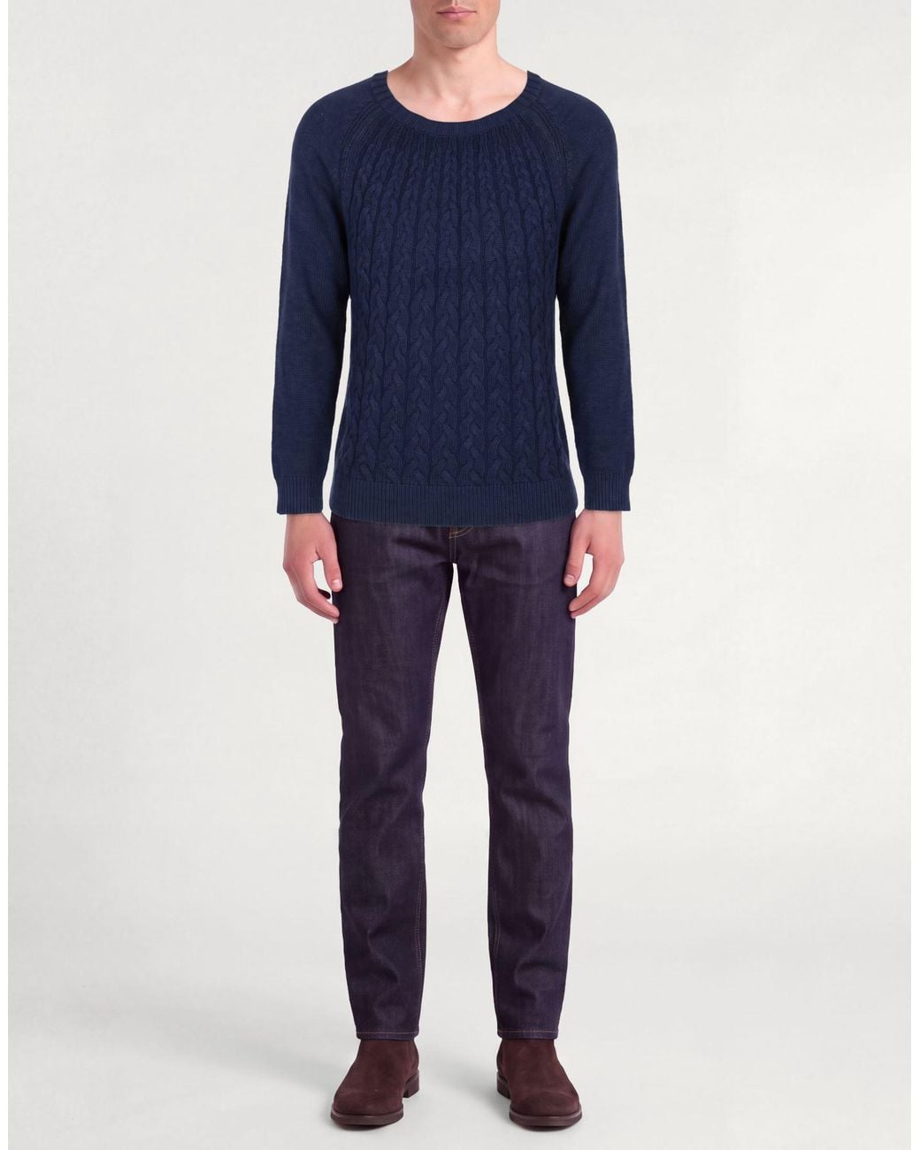 Pullover Moorer pour homme en coloris Blue