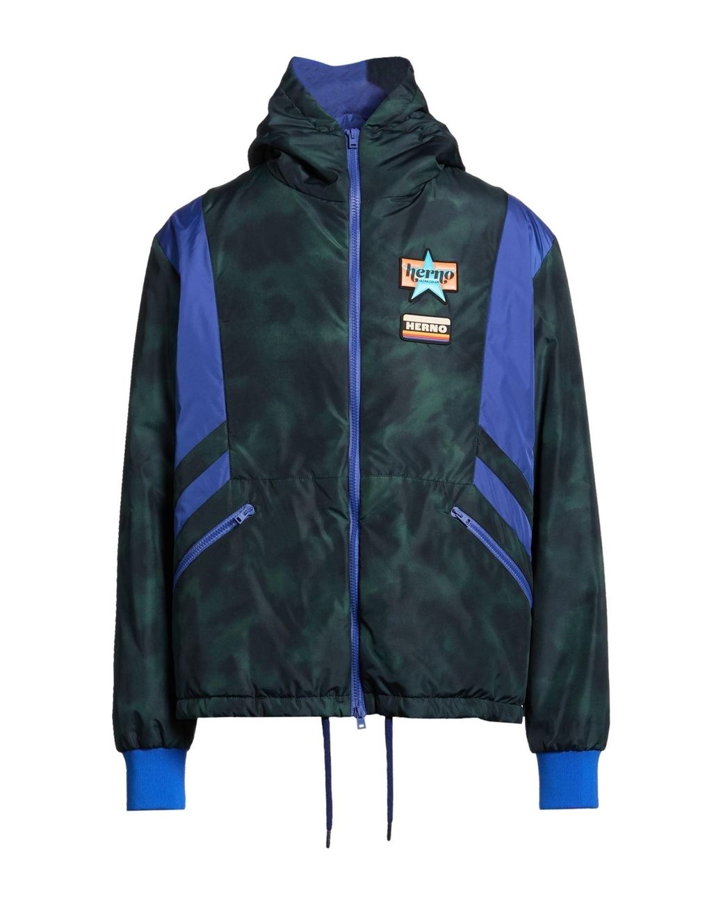 Herno Blue Jacket Polyester, Polyamide for men