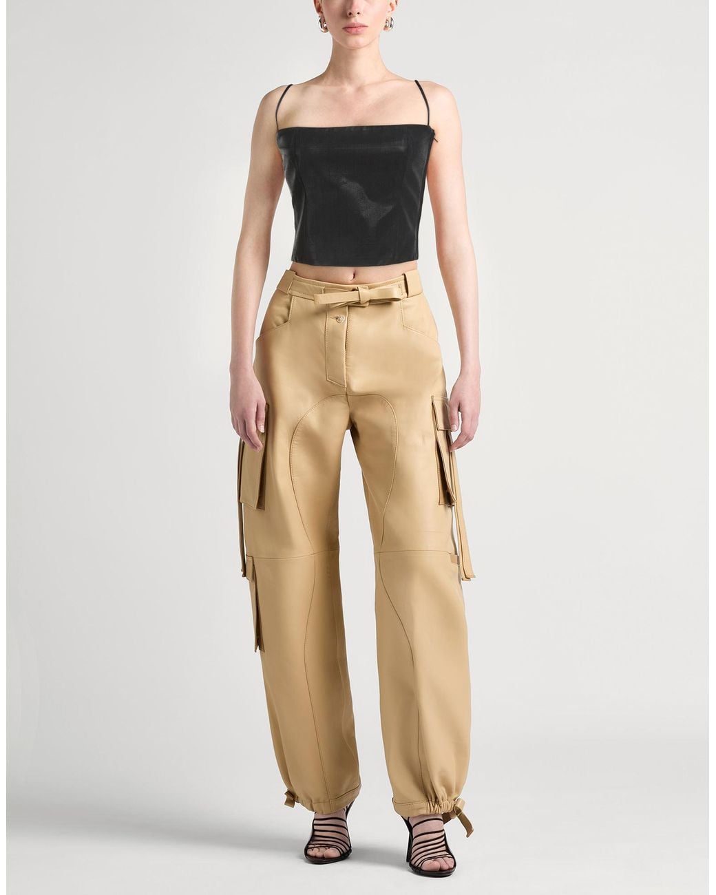 DIESEL Black Top Polyester, Virgin Wool, Elastane, Polyurethane