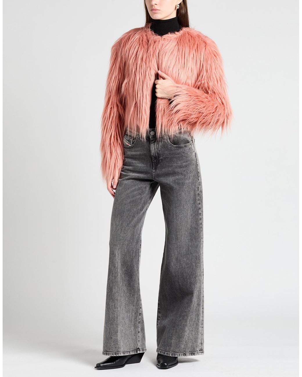 Pinko Red Shearling & Teddy