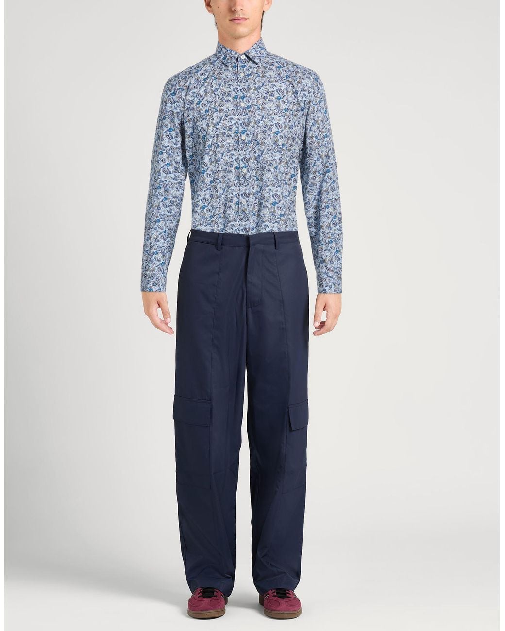 Daniele Alessandrini Blue Shirt Cotton for men