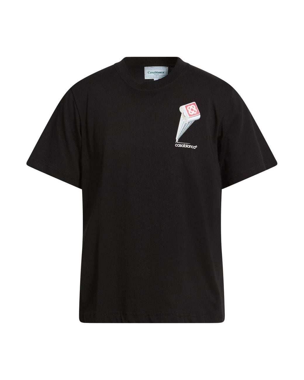 Casablanca Black T-Shirt Cotton for men