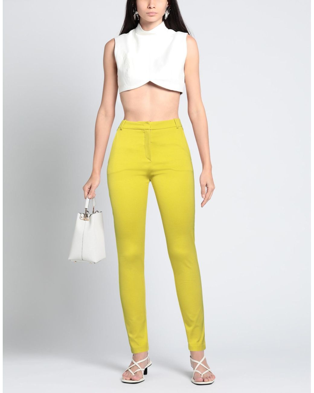 Pinko Yellow Trouser