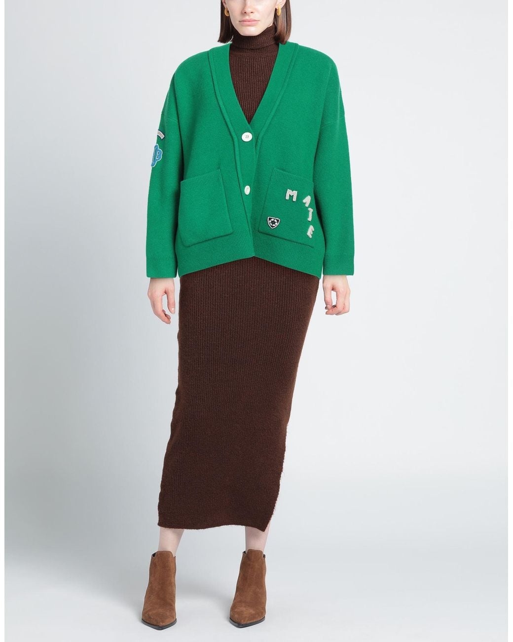 Maje Green Cardigan