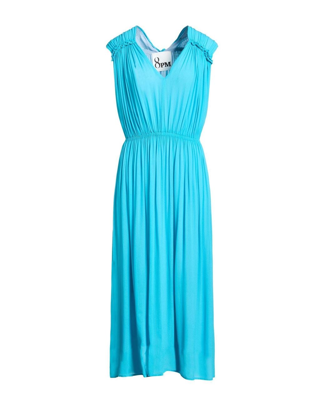 8pm Blue Midi Dress Viscose