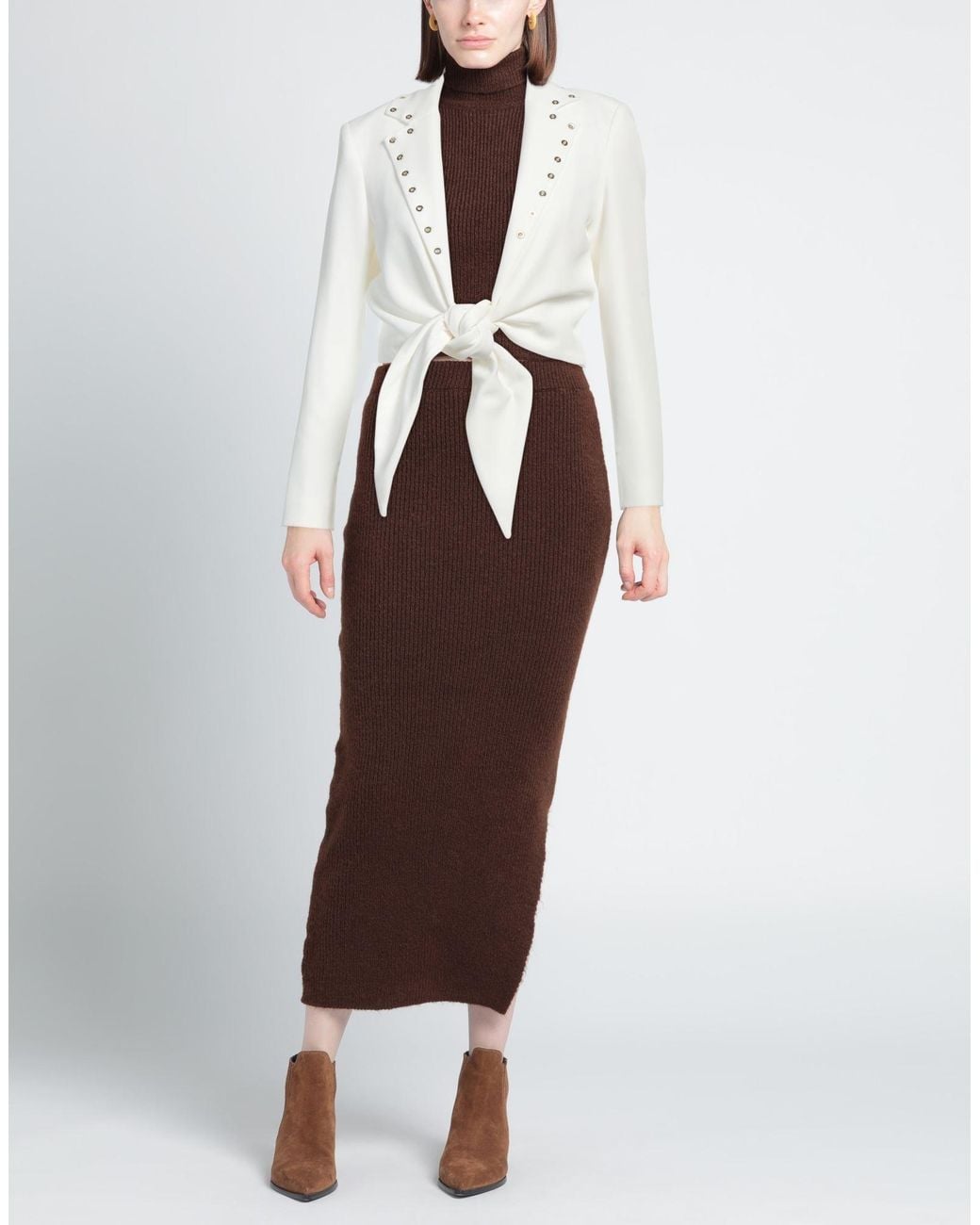 Babylon White Ivory Blazer Polyester, Elastane