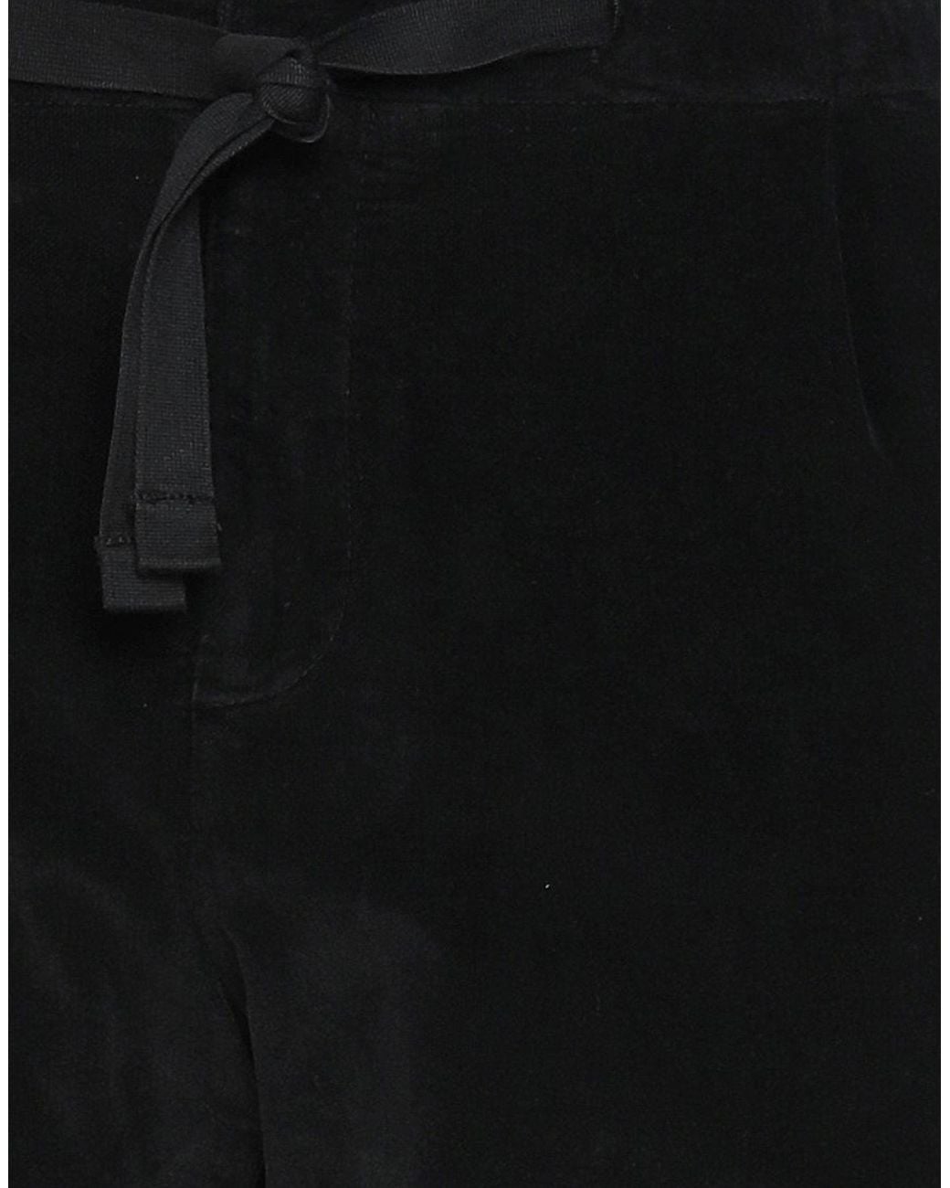 Entre Amis Black Pants Cotton, Elastane for men