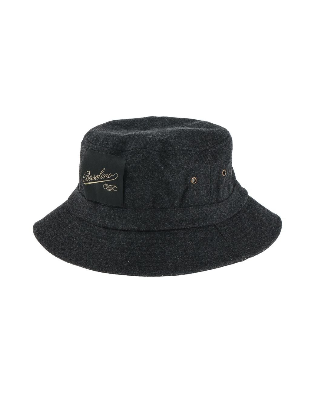 Borsalino Black Hat for men