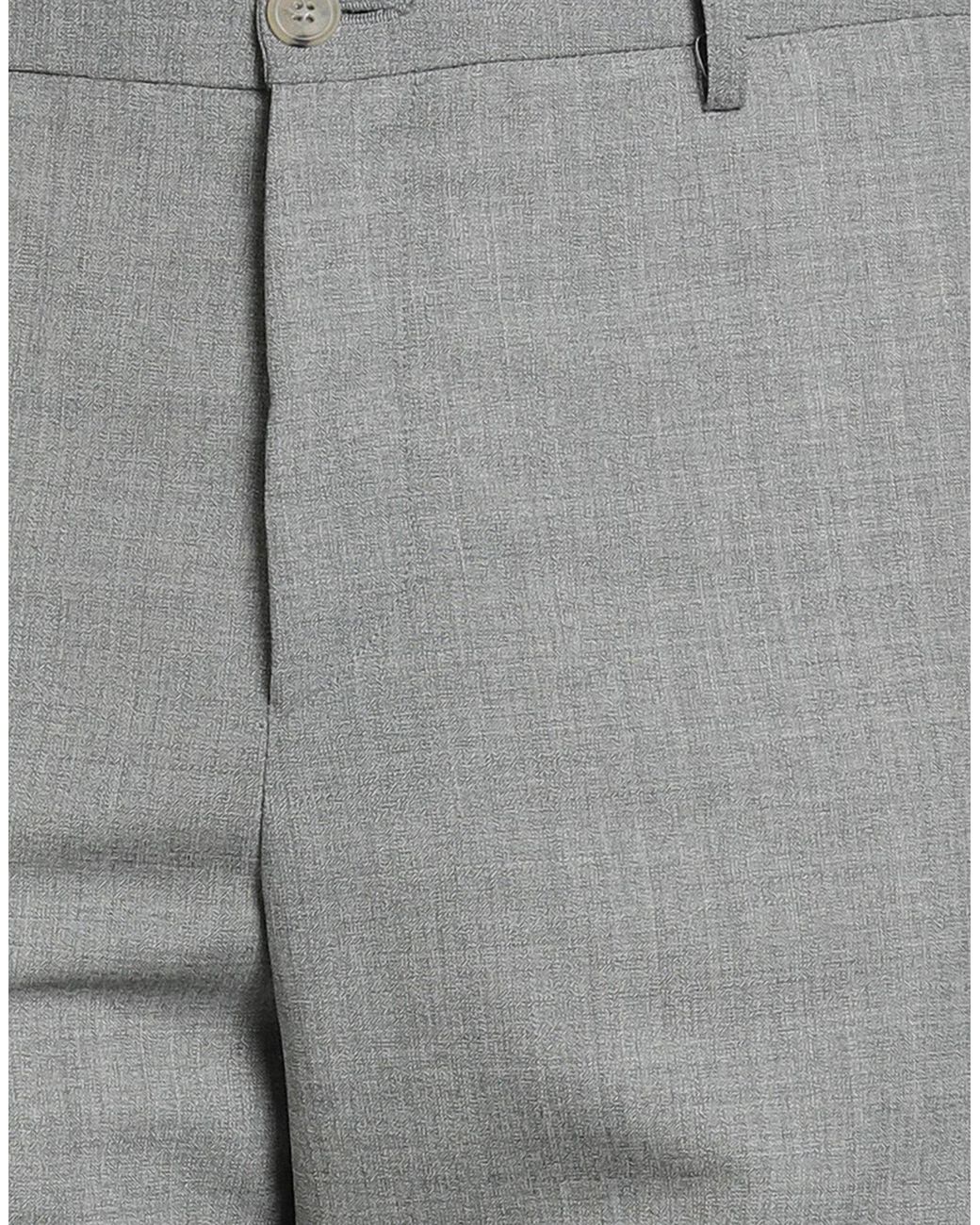 Bruno Manetti Gray Pants Wool for men