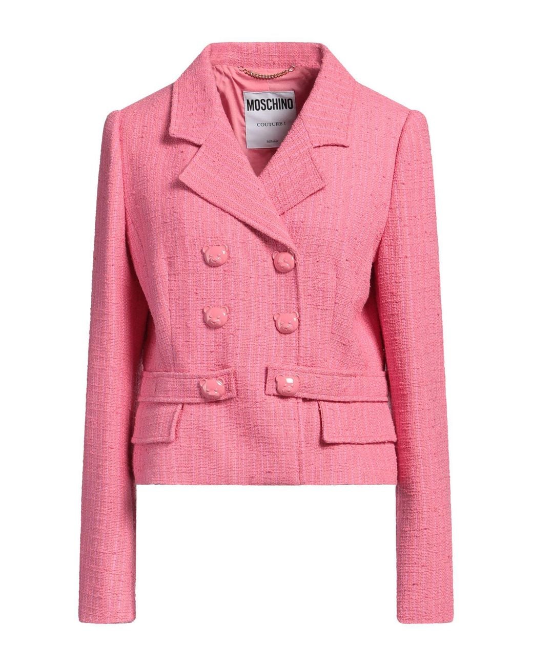 Moschino Pink Couture Blazer Cotton, Polyamide