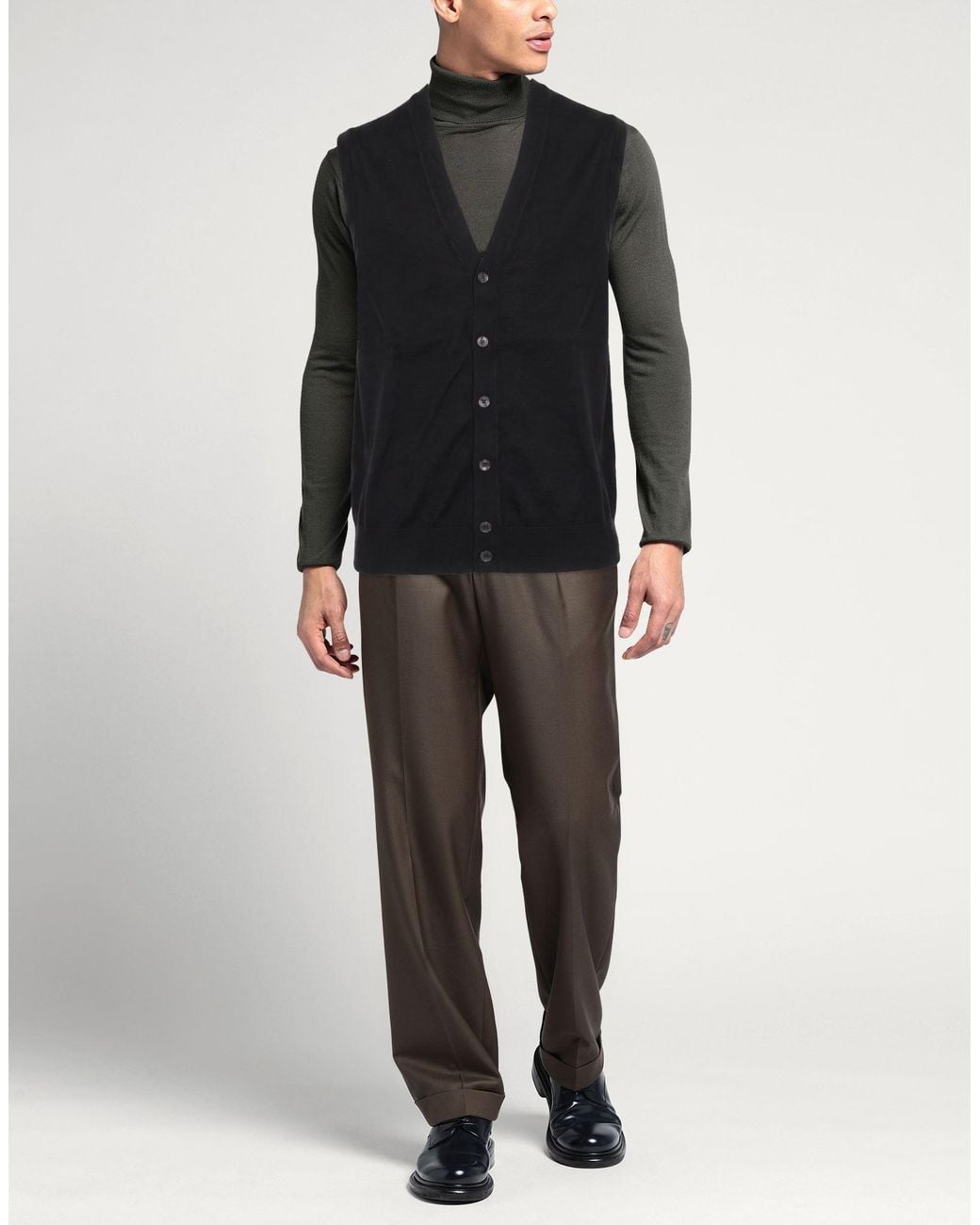 Diktat Black Cardigan for men