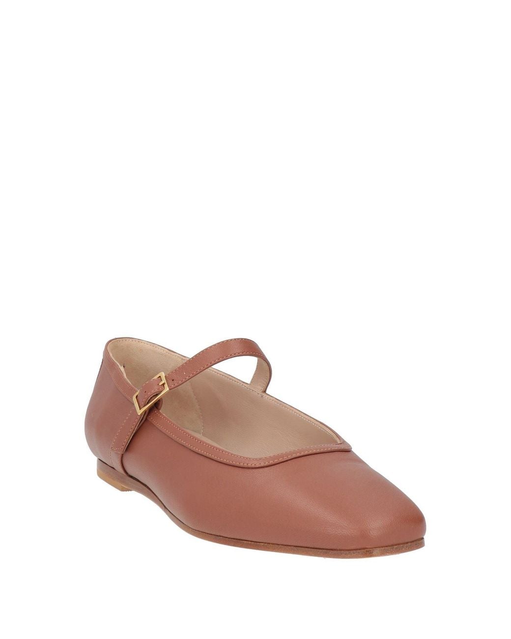 OA non-fashion Brown Ballet Flats Leather