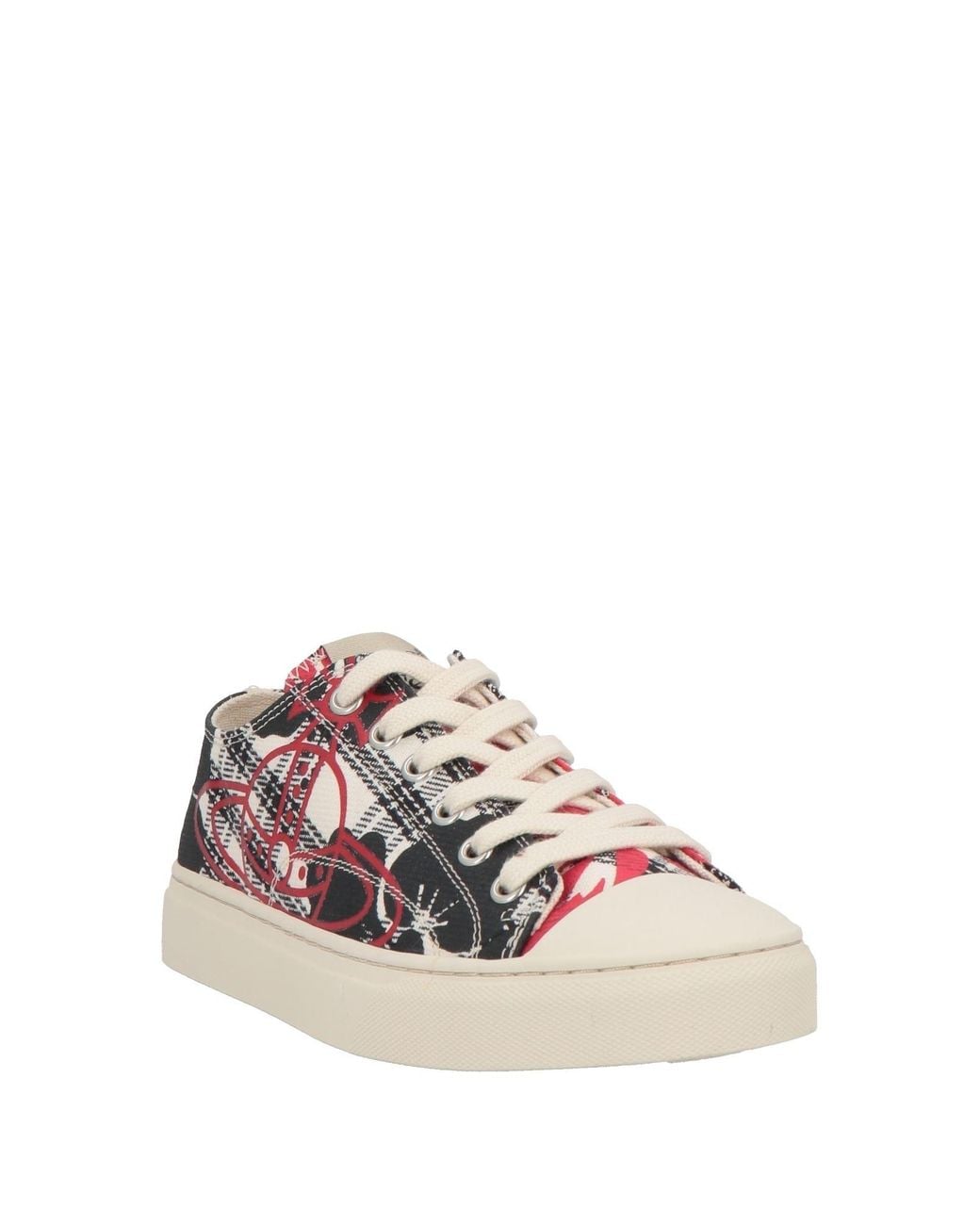 Vivienne Westwood Pink Cream Sneakers Textile Fibers