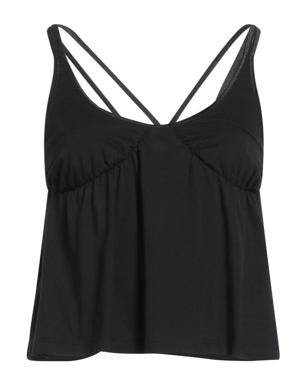 Pinko Black Embroidered Logo Cotton-Blend Top