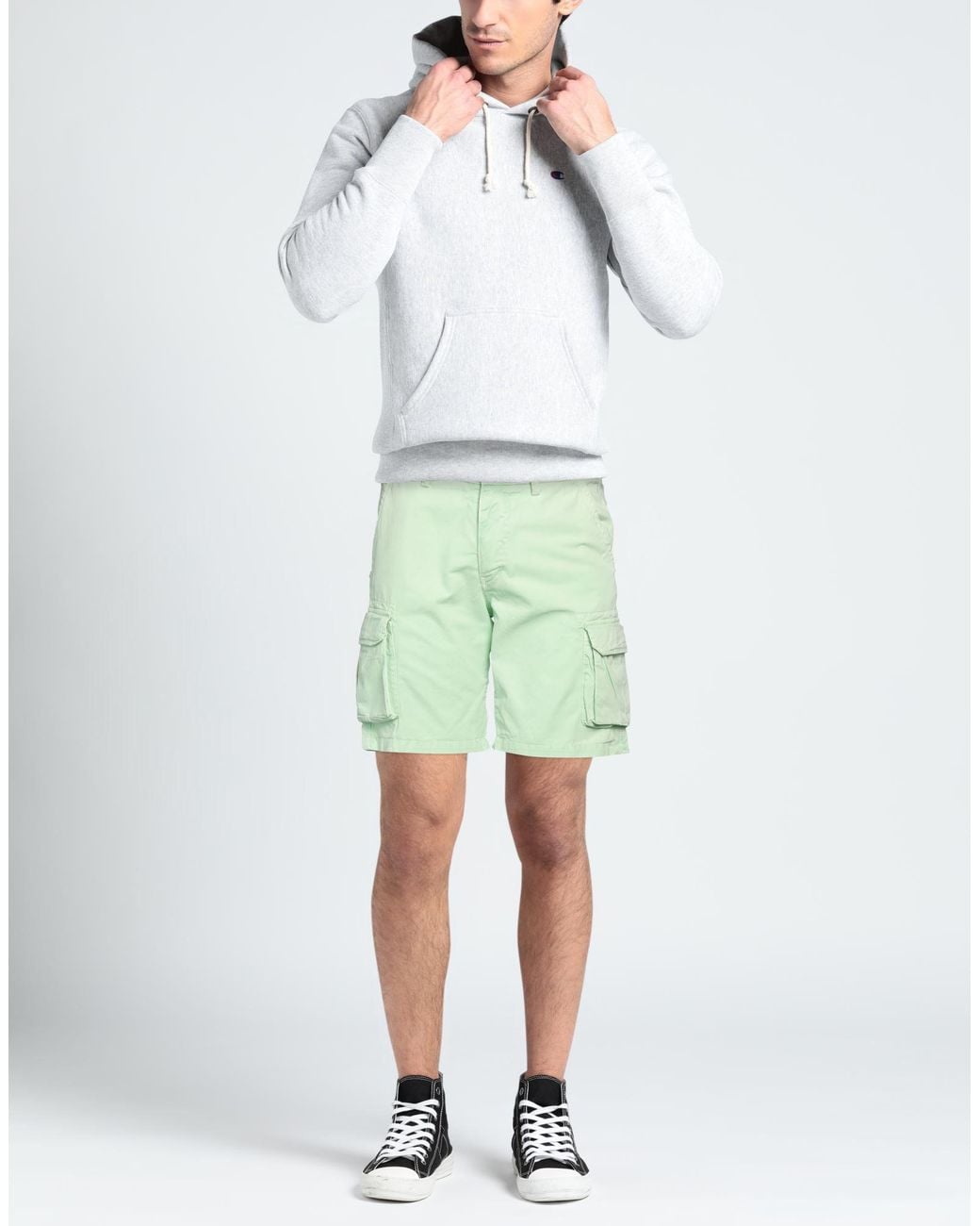 40weft Green Shorts & Bermuda Shorts Cotton for men