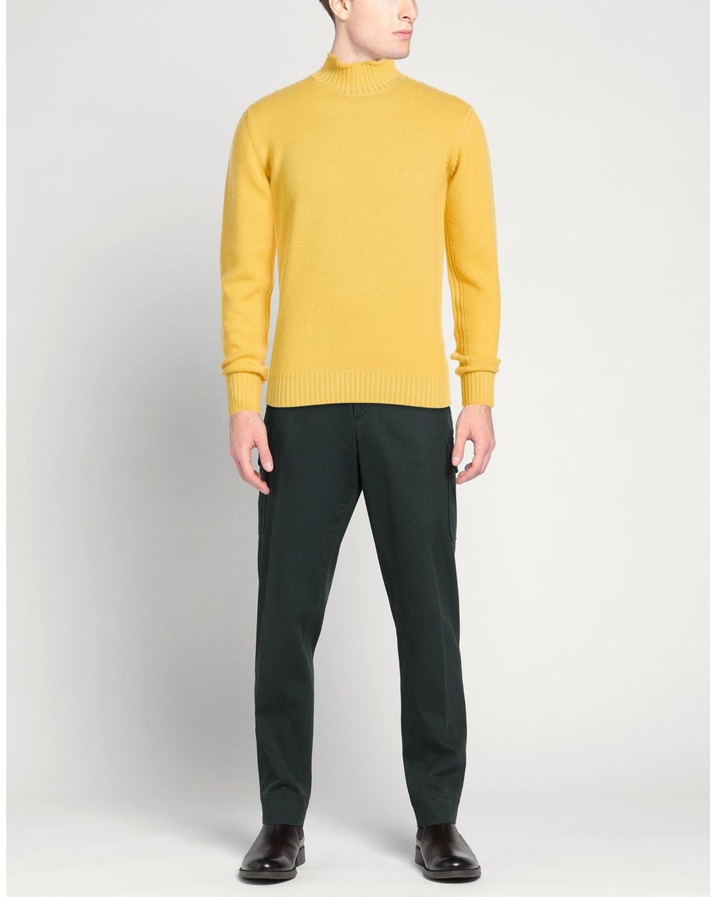 Kangra Yellow Turtleneck Wool for men