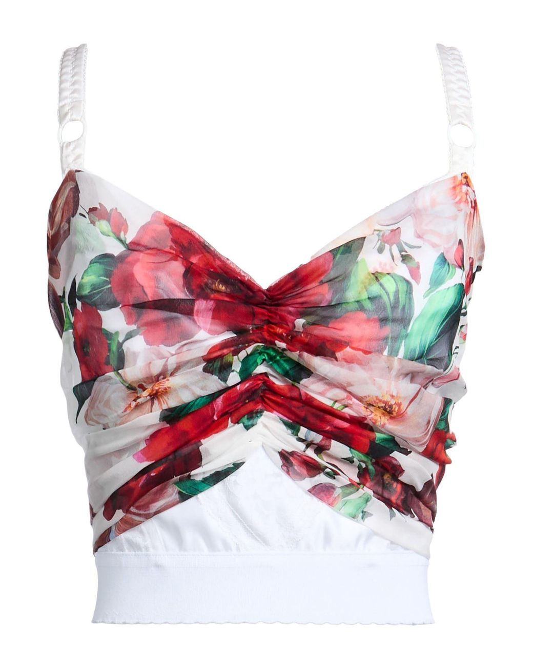 Dolce & Gabbana Red Top Polyamide, Polyester, Silk, Elastane