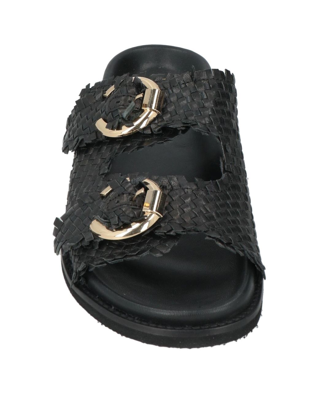Emanuélle Vee Black Sandals Leather